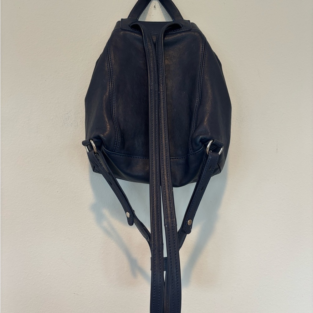 Longchamp Navy Leather Backpack 170 - Picture 2 of 9